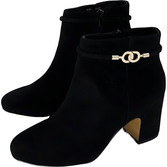 Bella Vita Diaz Black Kid Suede Bootie Women's US 8.5M - Picture 2 of 6